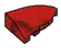 Slope brick 2 x 3 curved slope corner round, right in Red (Camo)