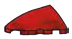 Slope brick 2 x 3 curved slope corner round, left in Red (Camo)