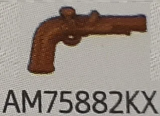 Weapon, Firearm: flintlock pistol in Sienna, Dark