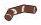 Bar: Rod, Small, Elbow, Symmetrical in Brown, Reddish