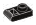 Plate 1 x 1 with horizontal handle in Black (Metallic)