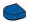 Tile Round 1 x 1 Half-Round in Blue, Cyan (Translucent)