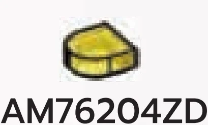 Tile Round 1 x 1 Half-Round in Yellow (Translucent)