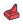 Tile 1 x 1 with tail in Pink, Rich