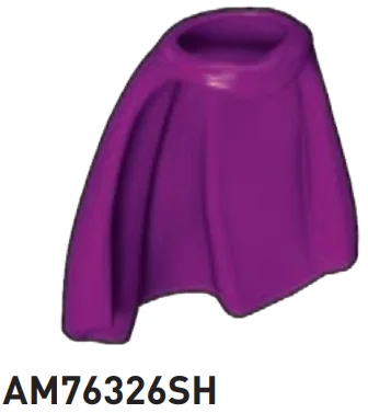 Figure, clothing: cape in Purple, Smoky
