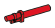 Weapon, Firearm: generic small gun with over/under barrel configuration in Red, Flame