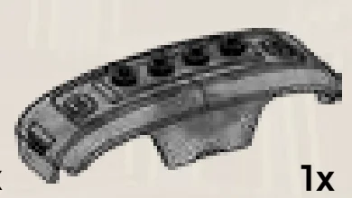 Container: equipment locker 3 x 8 lid, curved in Gray, Dark Camo (Metallic)