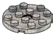Plate Round 4 x 4 with center hole in Gray, Light (Camo)