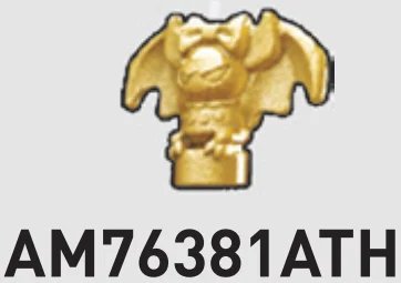Creature, complete: bat in Gold, Tarnished