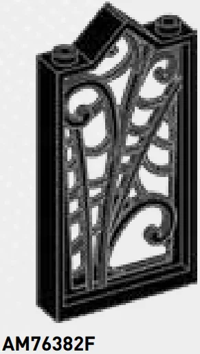 Window 4 x 5 x 1 frame with spider web lattice in Black
