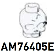 Gear: skull, decorative in White