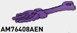 Body part: skeletal arm, stylized in Magenta, Rich