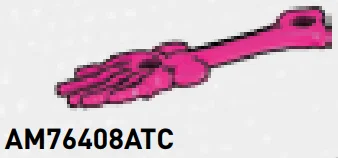 Body part: skeletal arm, stylized in Pink, Barbie