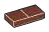 Tile 1 x 2 paired cushion in Brown, Reddish