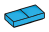 Tile 1 x 2 paired cushion in Blue, Rich Sky