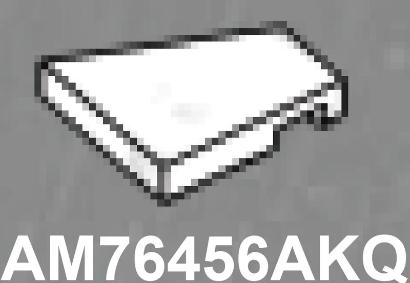 Tile 2 x 2 symmetrical wedge in White with Black Marbling (Camo)