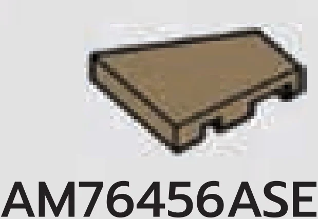 Tile 2 x 2 symmetrical wedge in Brown, Teak