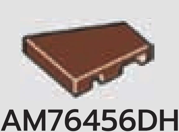 Tile 2 x 2 symmetrical wedge in Brown