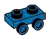Bracket Plate 1 x 2 with side studs in Blue with Speckles, Bright