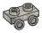 Bracket Plate 1 x 2 with side studs in Gray, Light (Camo)