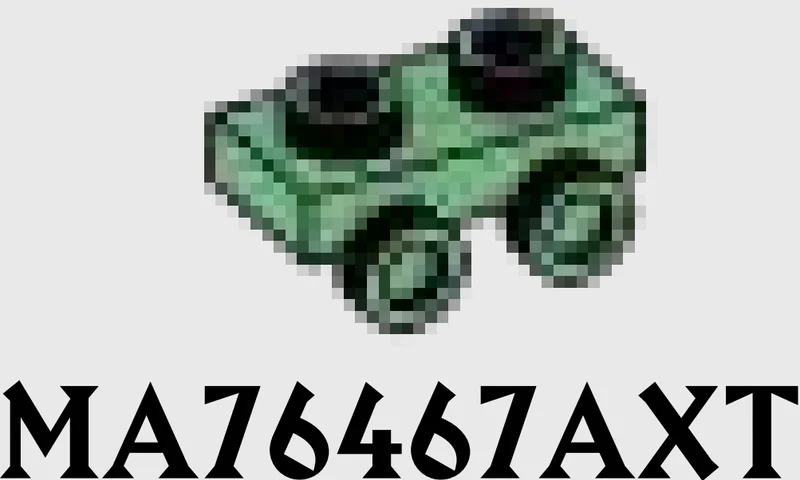 Bracket Plate 1 x 2 with side studs in Green, Vertigris (Sand Green)