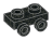 Bracket Plate 1 x 2 with side studs in Metal, Gunmetal (Metallic)