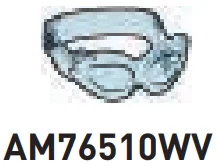 Figure, accessory: swimming goggles in Blue, Periwinkle (Translucent)