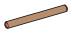 Bar 4 Studs Long in Orange, Reddish (Translucent)
