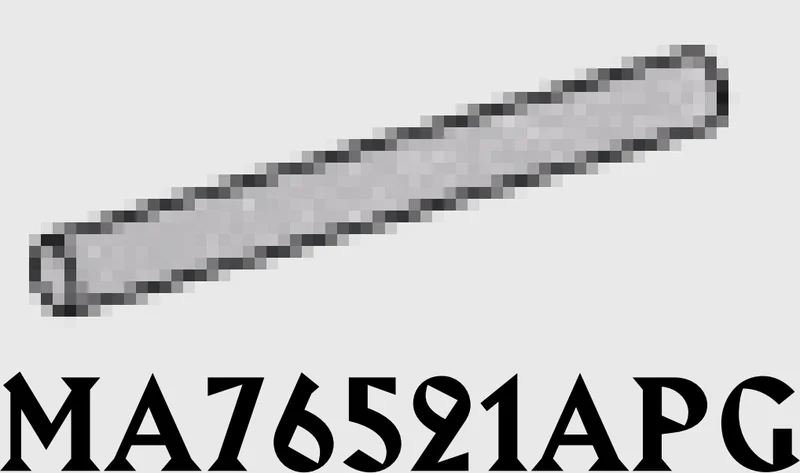 Bar 4 Studs Long in Gray, Steel