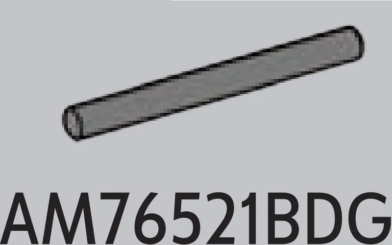 Bar 4 Studs Long in Gray, Dark (Flake)