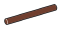 Bar 4 Studs Long in Brown, Reddish