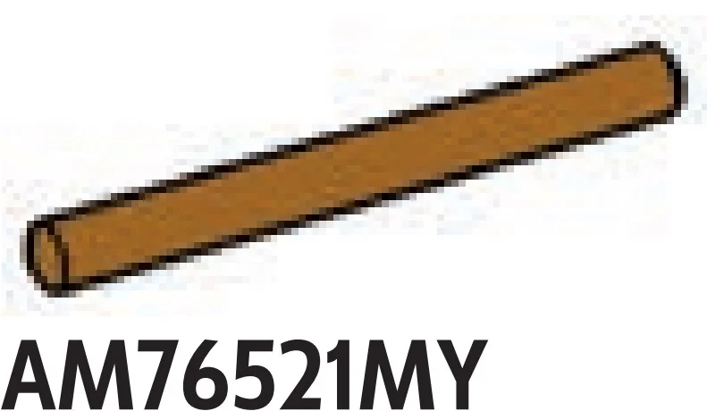 Bar 4 Studs Long in Brown, Milk Chocolate