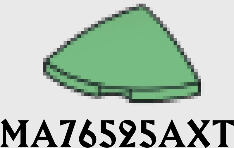 Slope 2 x 1 x 2 corner round, low dome in Green, Vertigris (Sand Green)