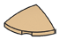 Slope 2 x 1 x 2 corner round, low dome in Sand, Dark
