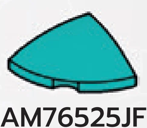 Slope 2 x 1 x 2 corner round, low dome in Blue, Robin's Egg