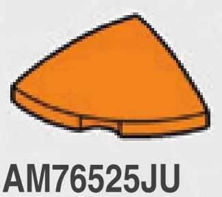 Tile 2 x 1 x 2 corner round, low dome in Orange, Smoky