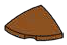Slope 2 x 1 x 2 corner round, low dome in Brown, Caramel