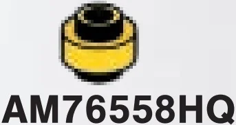 Plate 1 x 1 Round, Double Sided with Open Top in Yellow, Dark