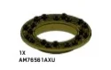 Turntable 8 x 8 base, round with 45 slope, inverse in Gray, Dark Camo (Metallic)