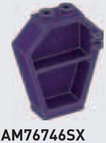 Container: locker 4 x 4 x 1, upright coffin in Purple, Byzantium (Metallic)