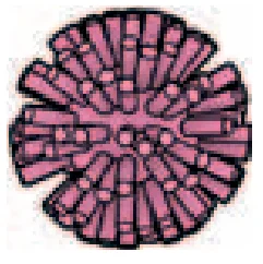 Figure, accessory: pom-pom in Pink, Rose