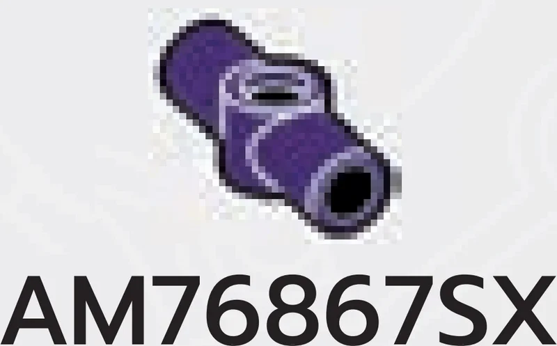 Connector: pipe, small 2 studs long with perpendicular hole in Purple, Byzantium (Metallic)