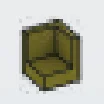 Panel 1 x 1 x 1 corner in Green, Light Olive Drab (Metallic)