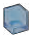 Panel 1 x 1 x 1 corner in Blue, Cyan (Translucent)