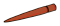Connector: pin with long spike in Orange (Translucent)