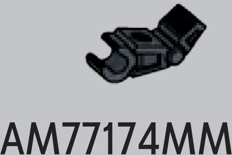 Body part: robot finger on hinge clip in Gray, Dark (Metallic)