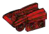 Body part: robot forearm with mounting bar for fingers in Red (Camo)