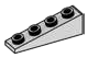 Slope brick 25 1 x 4 with studs on slope in Gray, Dull