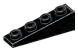 Slope brick 25 1 x 4 with studs on slope in Black