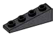 Slope brick 25 1 x 4 with studs on slope in Metal, Iron (Metallic)